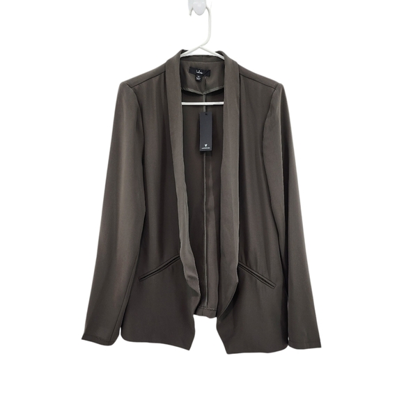 Lulus Women's Poly Stretch Shawl Open Front Flowy Blazer - XL - Picture 1 of 6